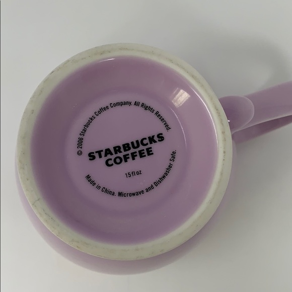 Starbucks 2006 Flirt Lilac Ceramic Coffee Mug 15oz - Picture 8 of 8